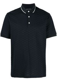 Emporio Armani Gestricktes Poloshirt - Blau