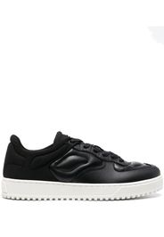 Emporio Armani quilted hybrid lace-up sneakers - Schwarz