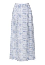 Emporio Armani pleat-detailing high-waist skirt - Blau