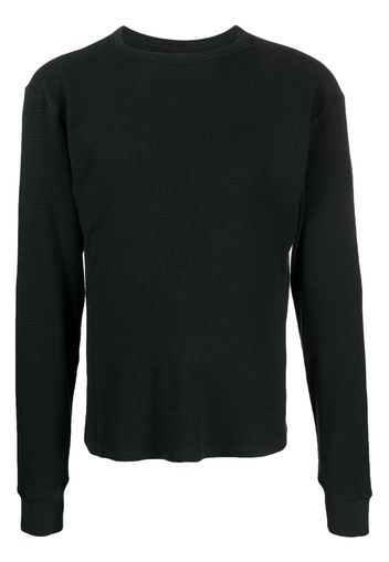 ENTIRE STUDIOS textured-finish round-neck jumper - Grün