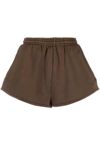 ENTIRE STUDIOS washed elasticated-waistband shorts - Braun