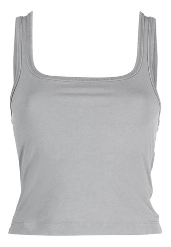 ENTIRE STUDIOS square-neck cropped top - Grau