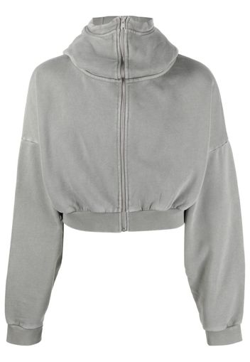 ENTIRE STUDIOS stand-up collar zip-up hoodie - Grau