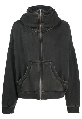 ENTIRE STUDIOS zip-fastening cotton hoodie - Schwarz