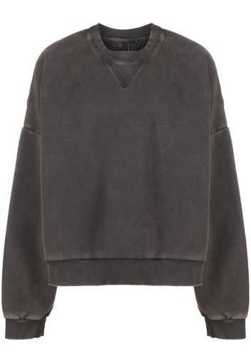 ENTIRE STUDIOS mélange-effect cotton sweatshirt - Schwarz