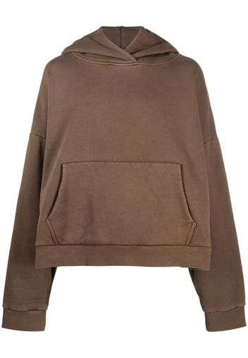 ENTIRE STUDIOS drop-shoulder cotton hoodie - Braun