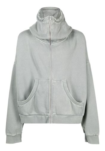 ENTIRE STUDIOS zip-fastening cotton hoodie - Grau