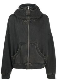 ENTIRE STUDIOS zip-fastening cotton hoodie - Schwarz