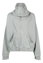 ENTIRE STUDIOS zip-fastening cotton hoodie - Grau