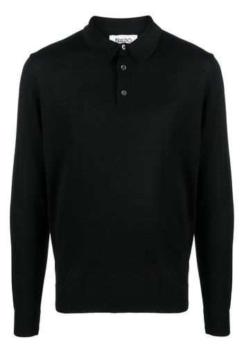 ERALDO merino-wool polo shirt - Schwarz