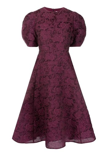 Erdem floral print A-line dress - Violett