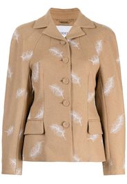 Erdem Blazer mit Print-Mix - Braun