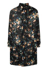 Erdem Trenchcoat mit Blumen-Print - Schwarz