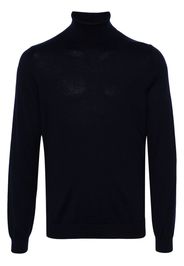 Eric Bompard Fein gestrickter Rollkragenpullover - Blau