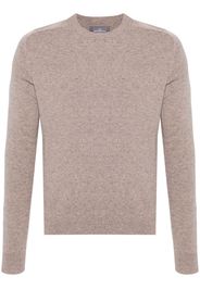 Eric Bompard Pullover mit Rundhalsausschnitt - Braun