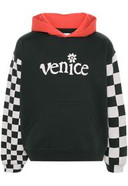 ERL Venice-print colour-block hoodie - Schwarz