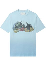 ERL slogan-print T-shirt - Blau