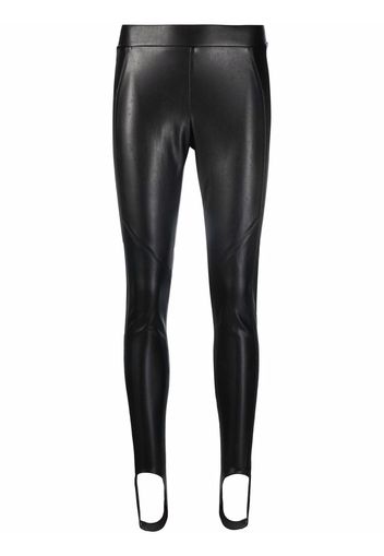 Ermanno Scervino skinny-cut faux leather trousers - Schwarz