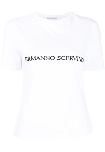 Ermanno Scervino logo-print T-shirt - Weiß