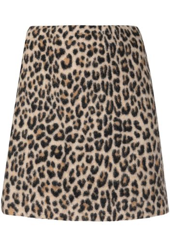 Ermanno Scervino leopard-print mini skirt - Nude