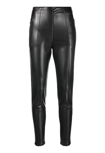 Ermanno Scervino coated high-waist skinny trousers - Schwarz