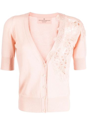 Ermanno Scervino Bestickter Cardigan - Rosa