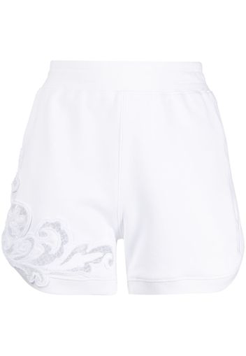 Ermanno Scervino embroidered high-waisted shorts - Weiß