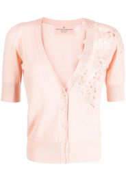 Ermanno Scervino Bestickter Cardigan - Rosa