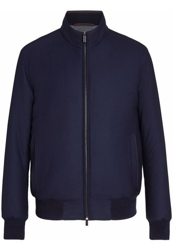 Ermenegildo Zegna high-neck bomber jacket - Blau