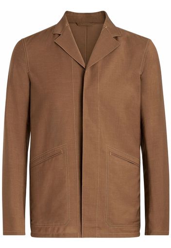 Ermenegildo Zegna single-breasted jacket - Braun