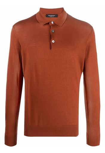 Ermenegildo Zegna fine-knit polo shirt - Braun