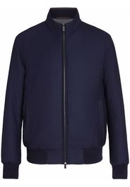 Ermenegildo Zegna high-neck bomber jacket - Blau