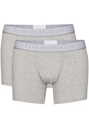 Ermenegildo Zegna Set aus zwei Shorts mit Logo-Bund - Grau