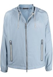 Ermenegildo Zegna Shell-Jacke mit Reißverschluss - Blau