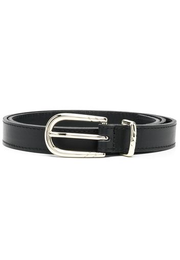 Ernest W. Baker buckle-fastening leather belt - Schwarz