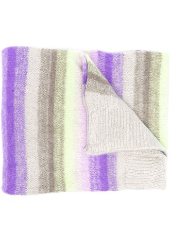 Essentiel Antwerp stripe-print scarf - Grün