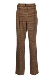 Essentiel Antwerp Elsa plaid-check straight-leg trousers - Braun