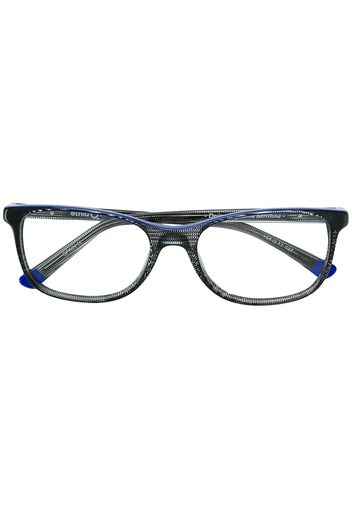 Etnia Barcelona Brille mit eckigem Gestell - Schwarz