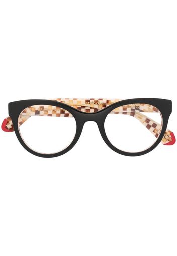 Etnia Barcelona cat-eye contrast glasses - Schwarz