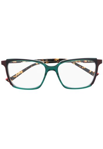 Etnia Barcelona Sussex ombre-effect rectangle frame glasses - Grün