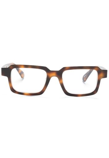 Etnia Barcelona tortoiseshell-effect square-frame glasses - Braun