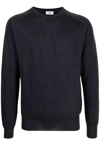 ETRO Grob gestrickter Pullover - Blau