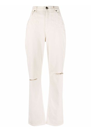 ETRO Taillenjeans mit geradem Bein - Nude