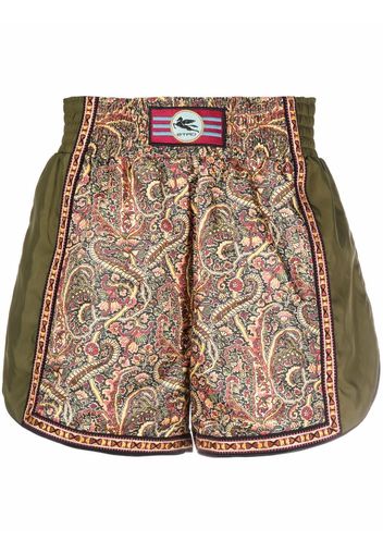 ETRO Joggingshorts mit Logo-Patch - Grün