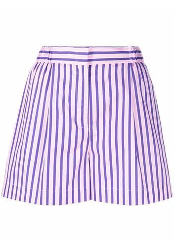 ETRO high-waisted pinstripe shorts - Violett