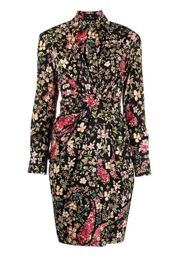 ETRO Hemdkleid mit Blumen-Print - Schwarz