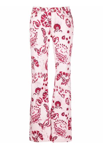 ETRO paisley print bootcut jeans - Rosa