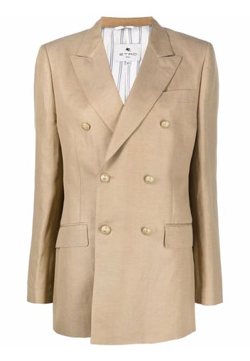 ETRO double-breasted jacket - Braun