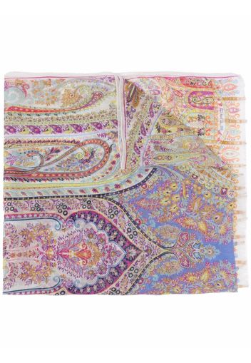 ETRO paisley silk scarf - Grün