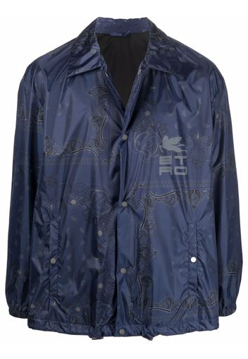 ETRO paisley-print shirt jacket - Blau